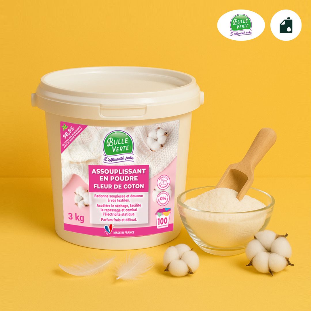 Assouplissant en poudre - Fleur de coton