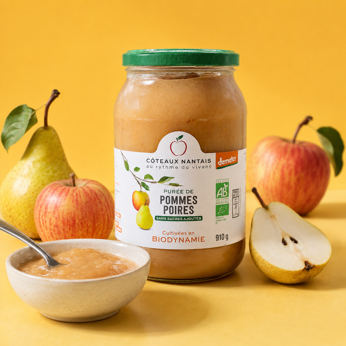Purée de pommes-poires demeter - Bio