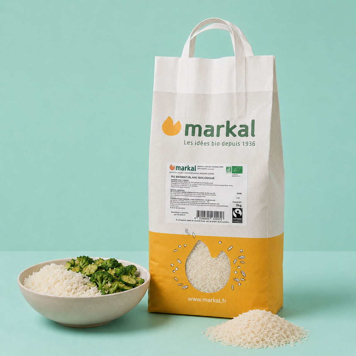 Riz basmati blanc - Long grain - Bio