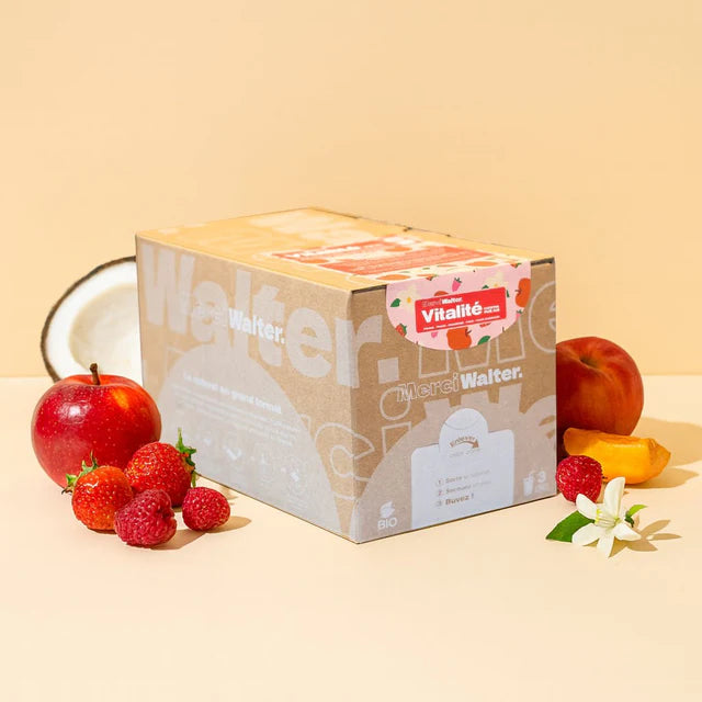 Jus multifruit vitalité - Pomme fraise framboise coco et fleur d'oranger - Bio