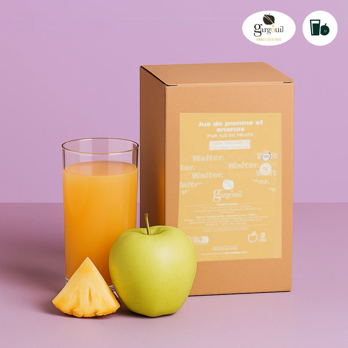 Jus de pomme et ananas artisanal