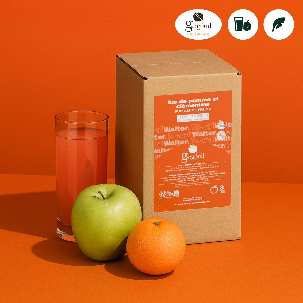 Jus de pomme et clémentine corse artisanal