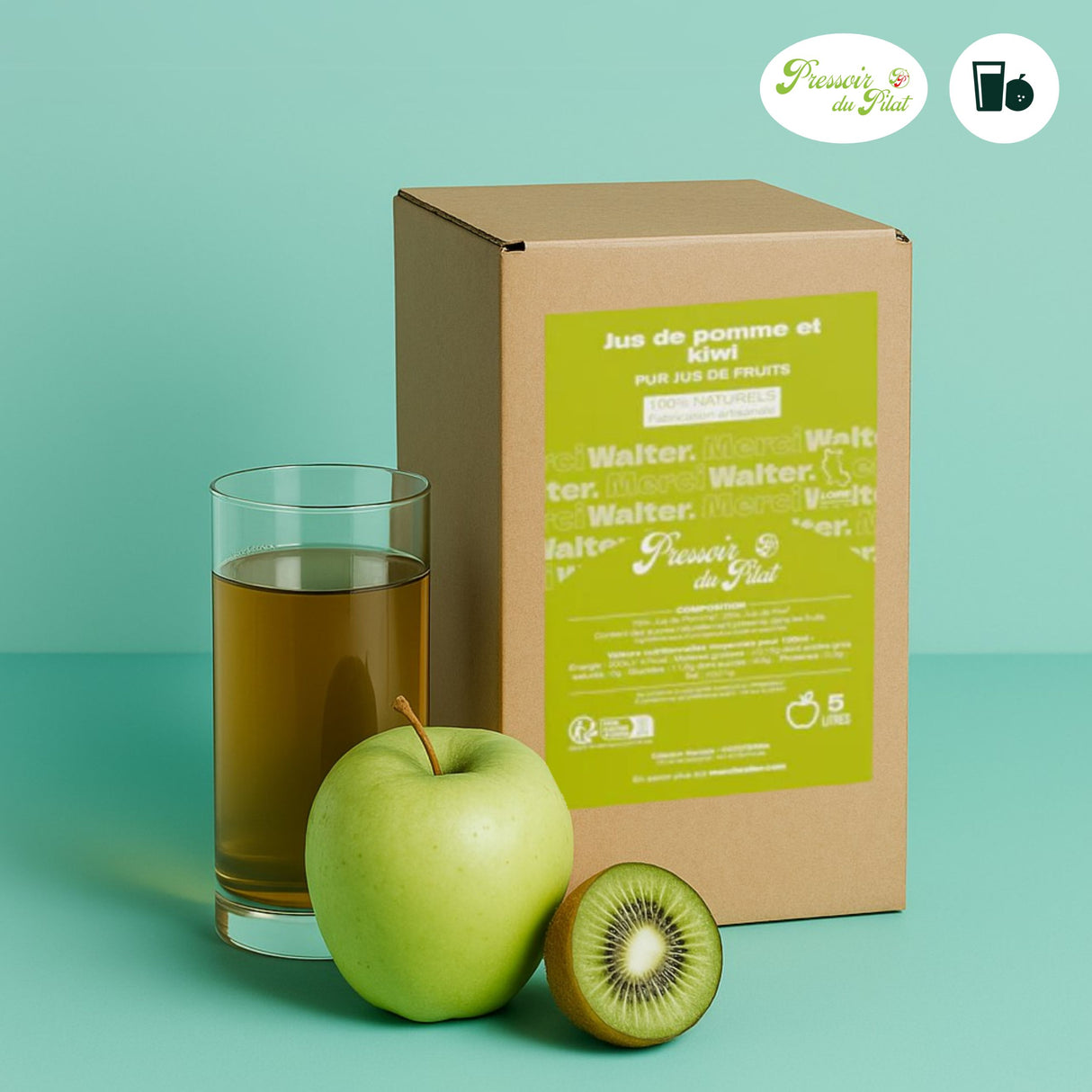 Jus de pomme et kiwi artisanal