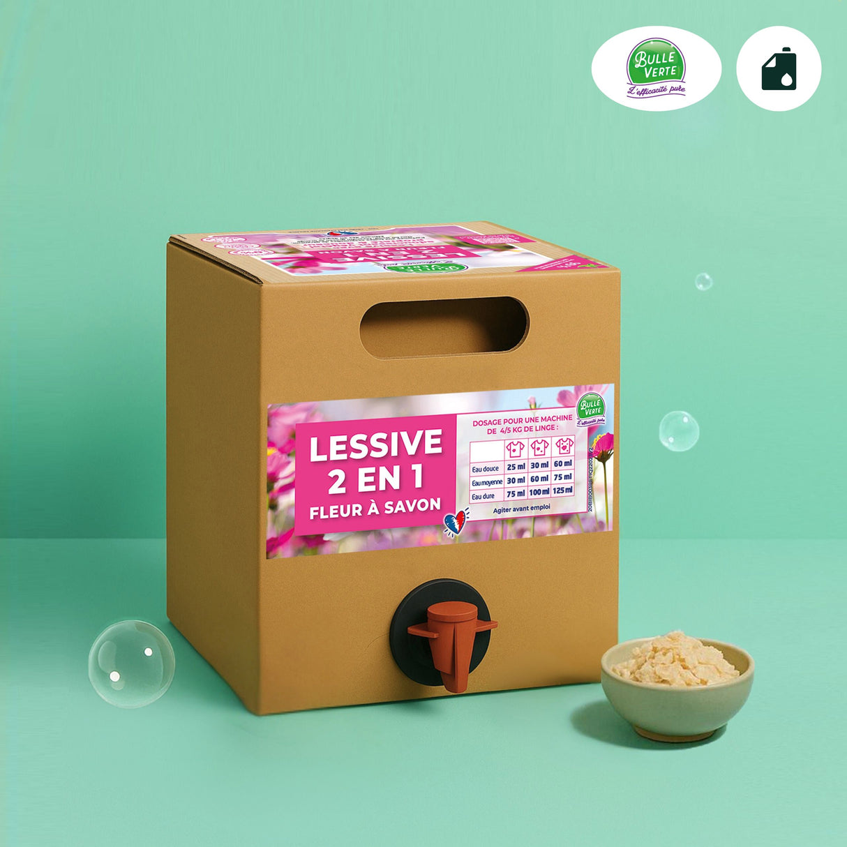 Lessive liquide 2en1 - Fleur à Savon