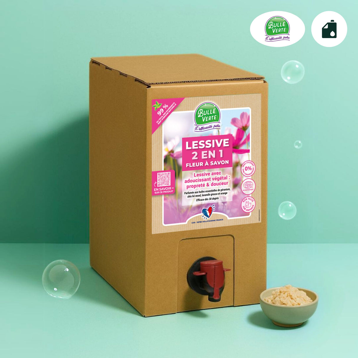 Lessive liquide 2en1 - Fleur à Savon