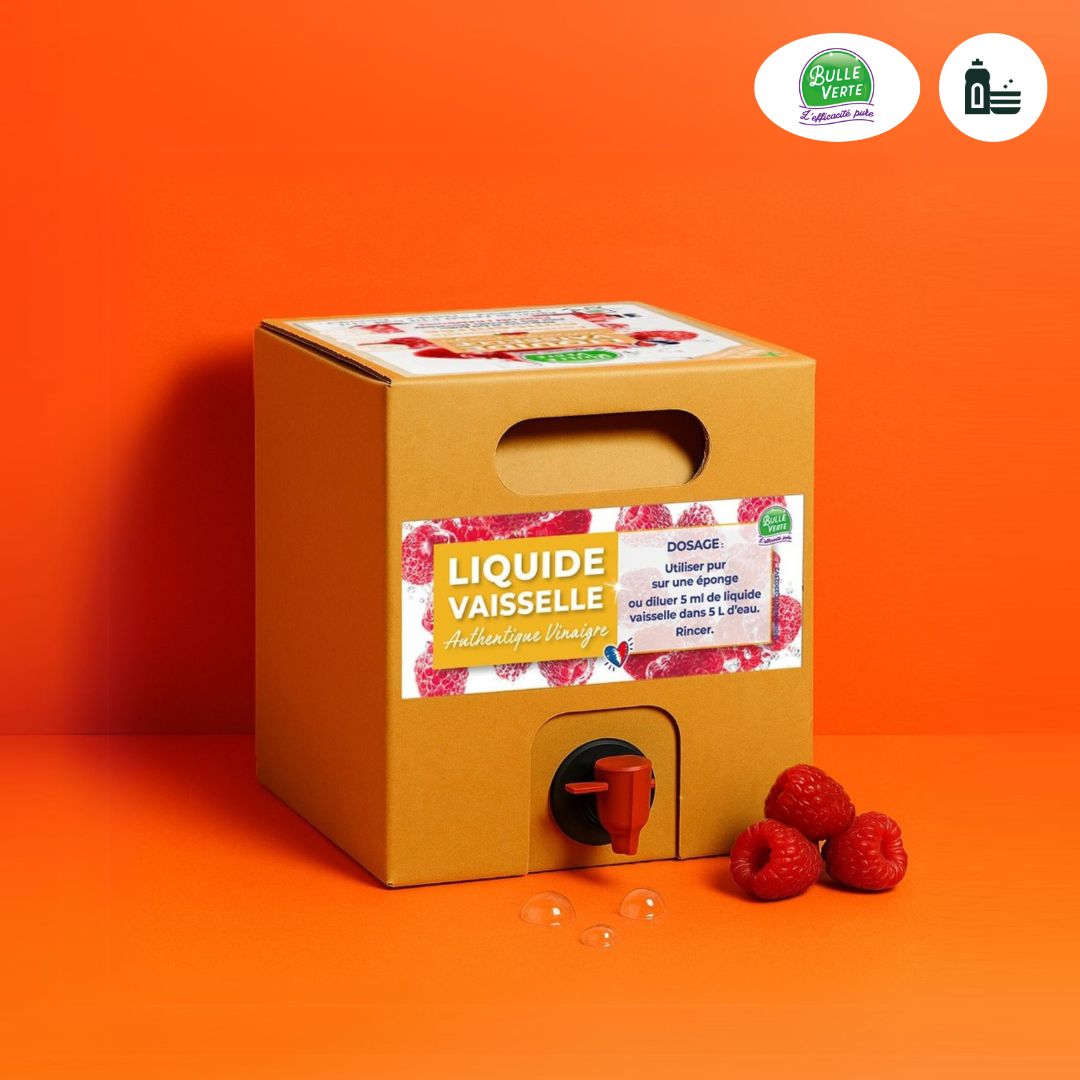 Liquide vaisselle authentique vinaigre - Framboise
