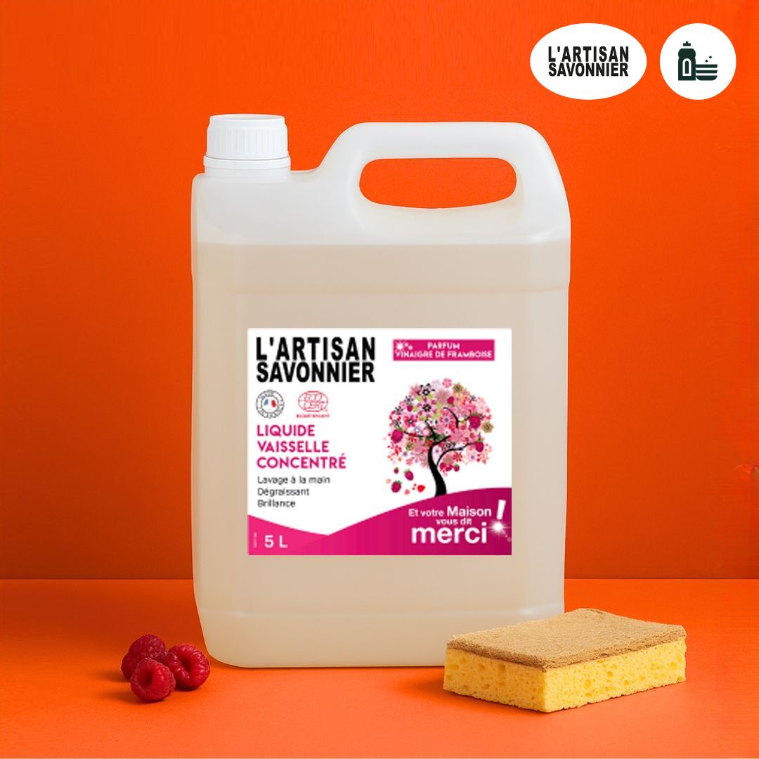 Liquide vaisselle concentrée - Vinaigre de Framboise