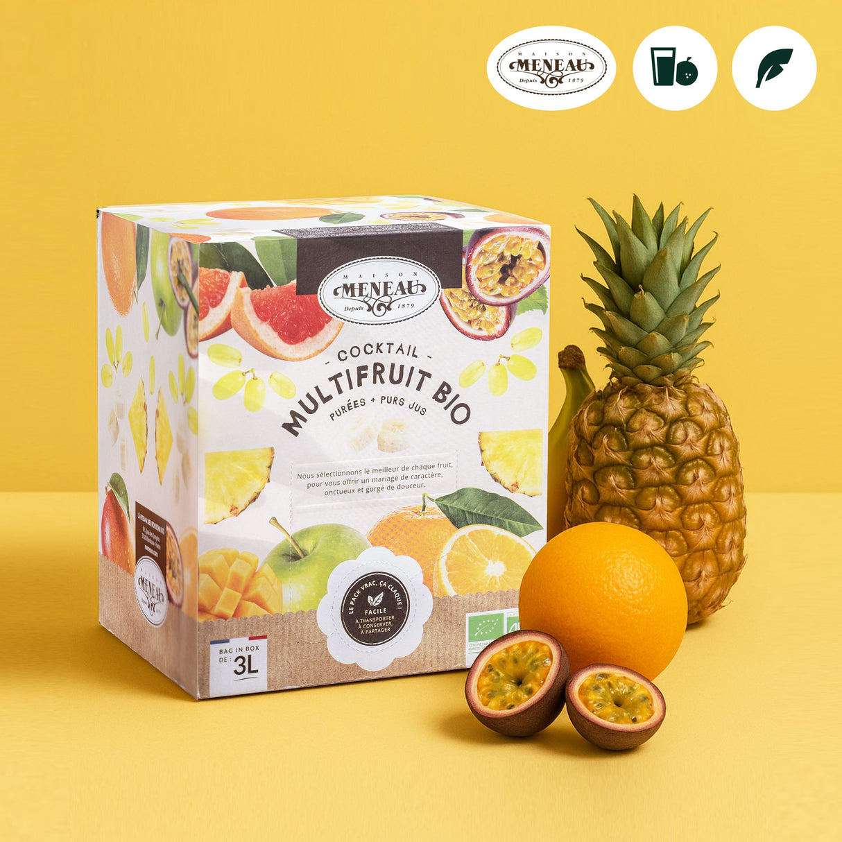 Pur jus bio multifruits artisanal