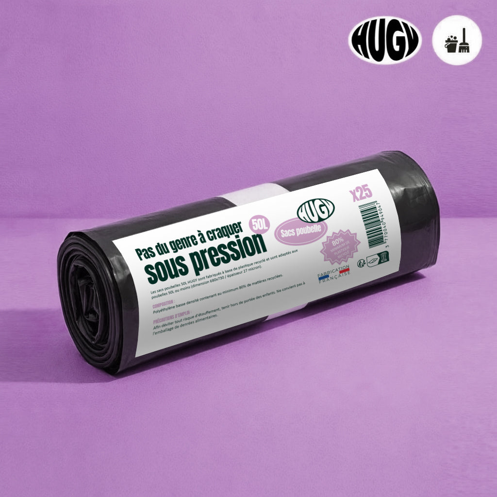 Sac poubelle recyclé  - 50 L x25