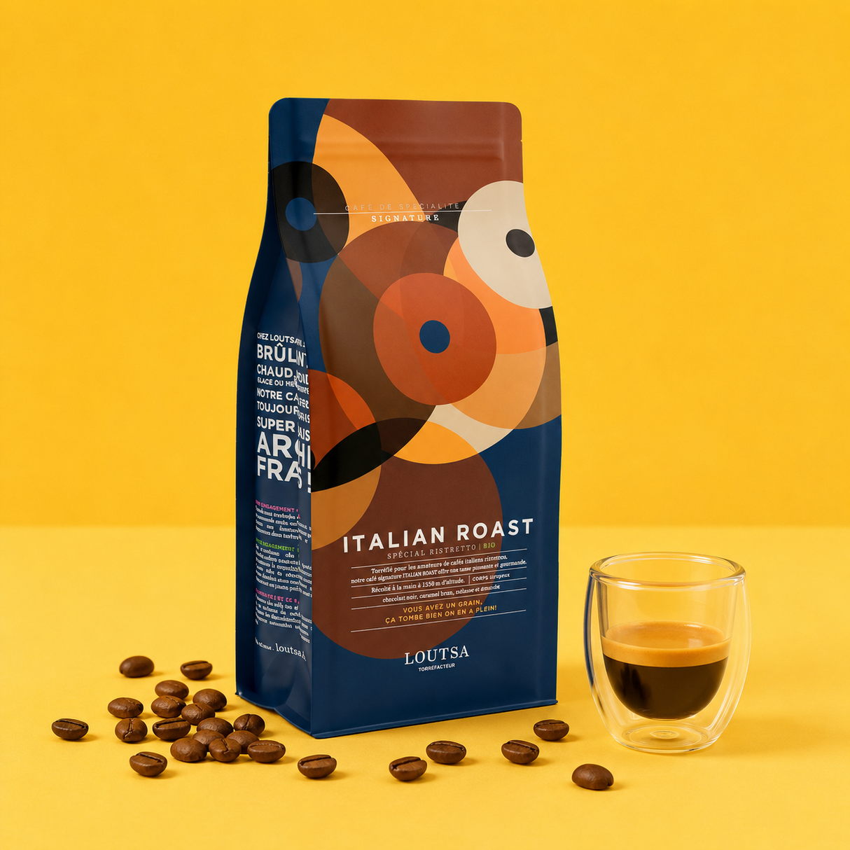 Café Italian Roast - grains