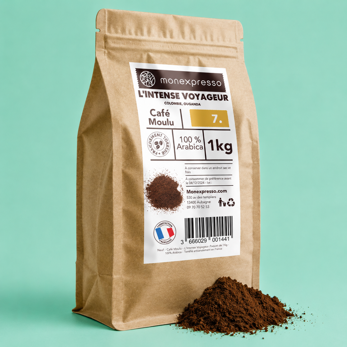Café moulu - L'Intense Voyageur - Force 7