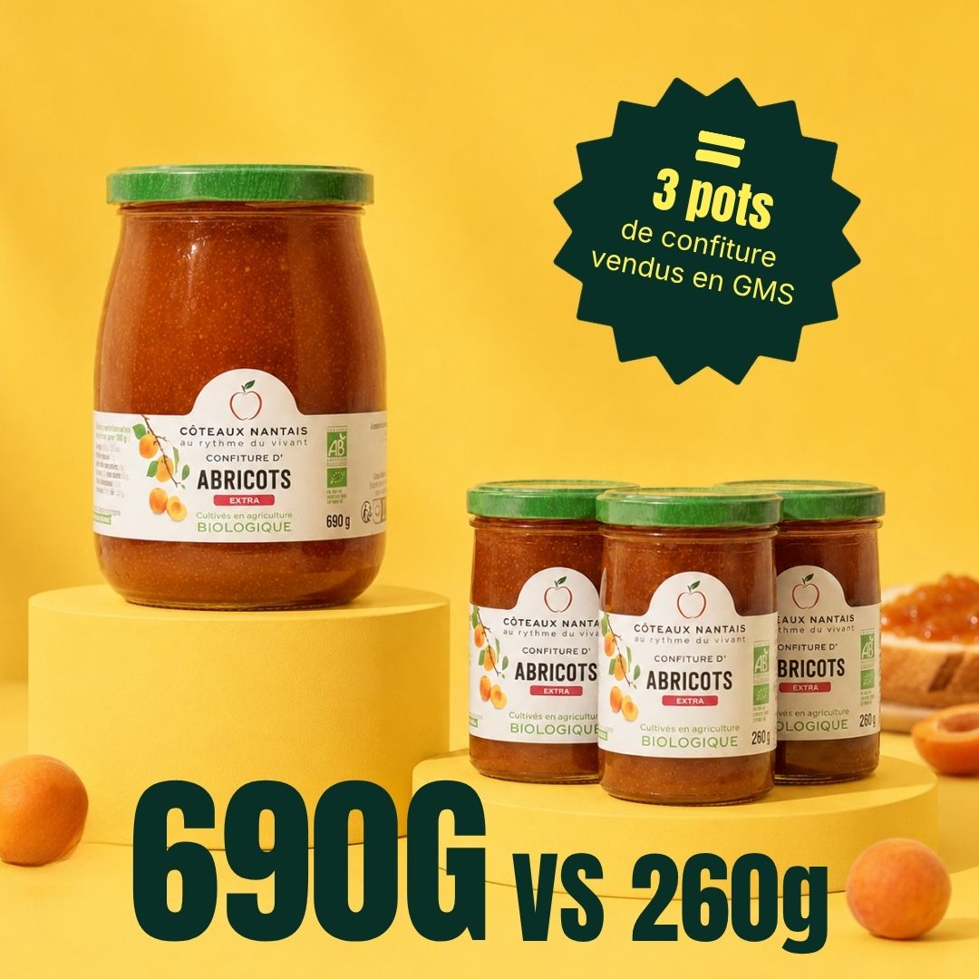 Confiture extra abricots - Bio