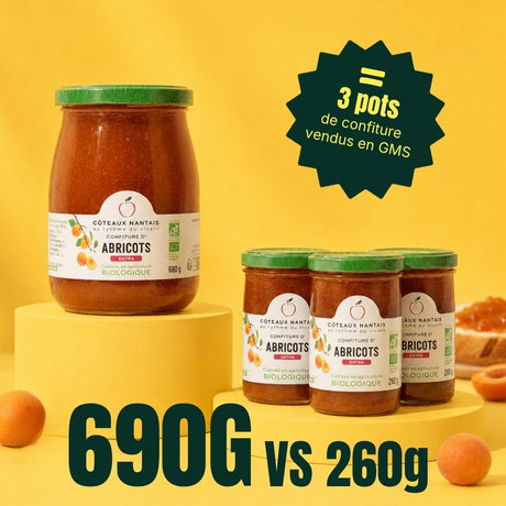 Confiture extra abricots - Bio