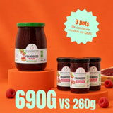 Confiture extra framboises - Bio