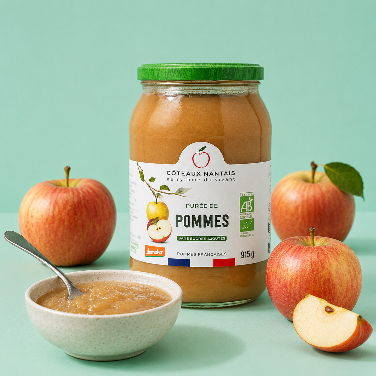 Purée de pommes demeter - Bio