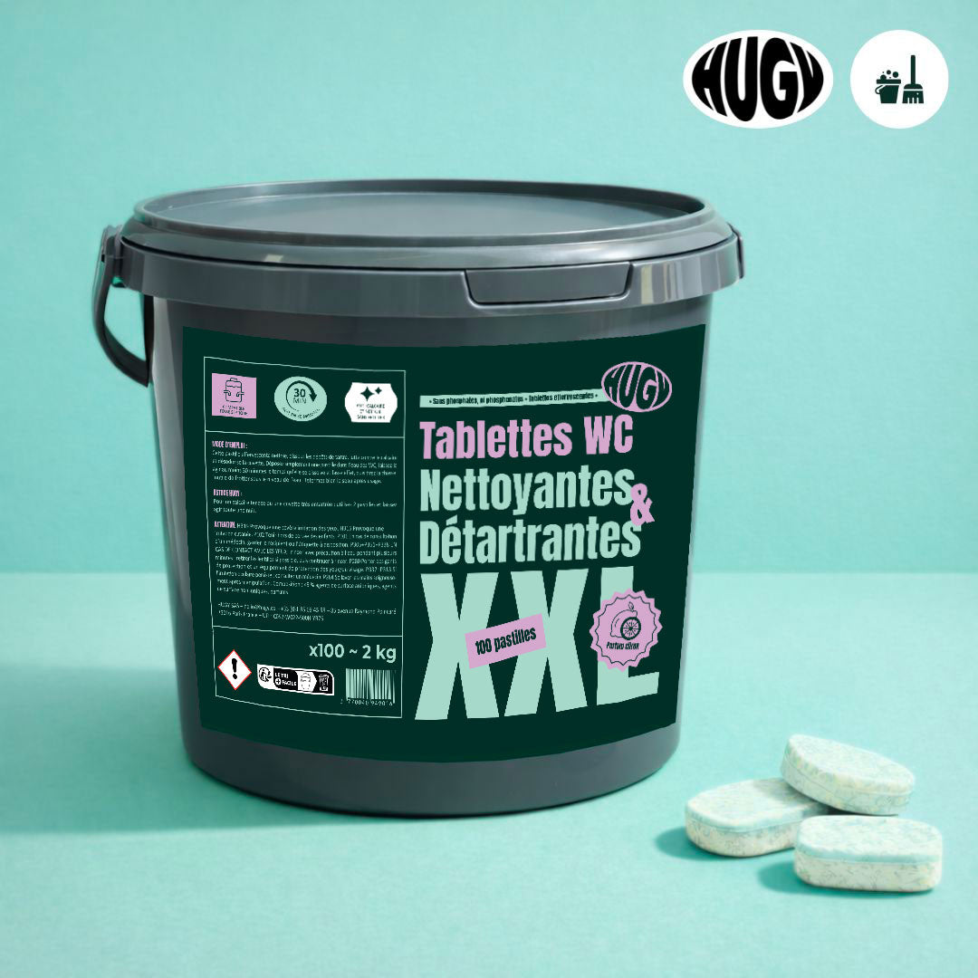 Tablettes WC (100) - 3en1 - HUGY Essentiel