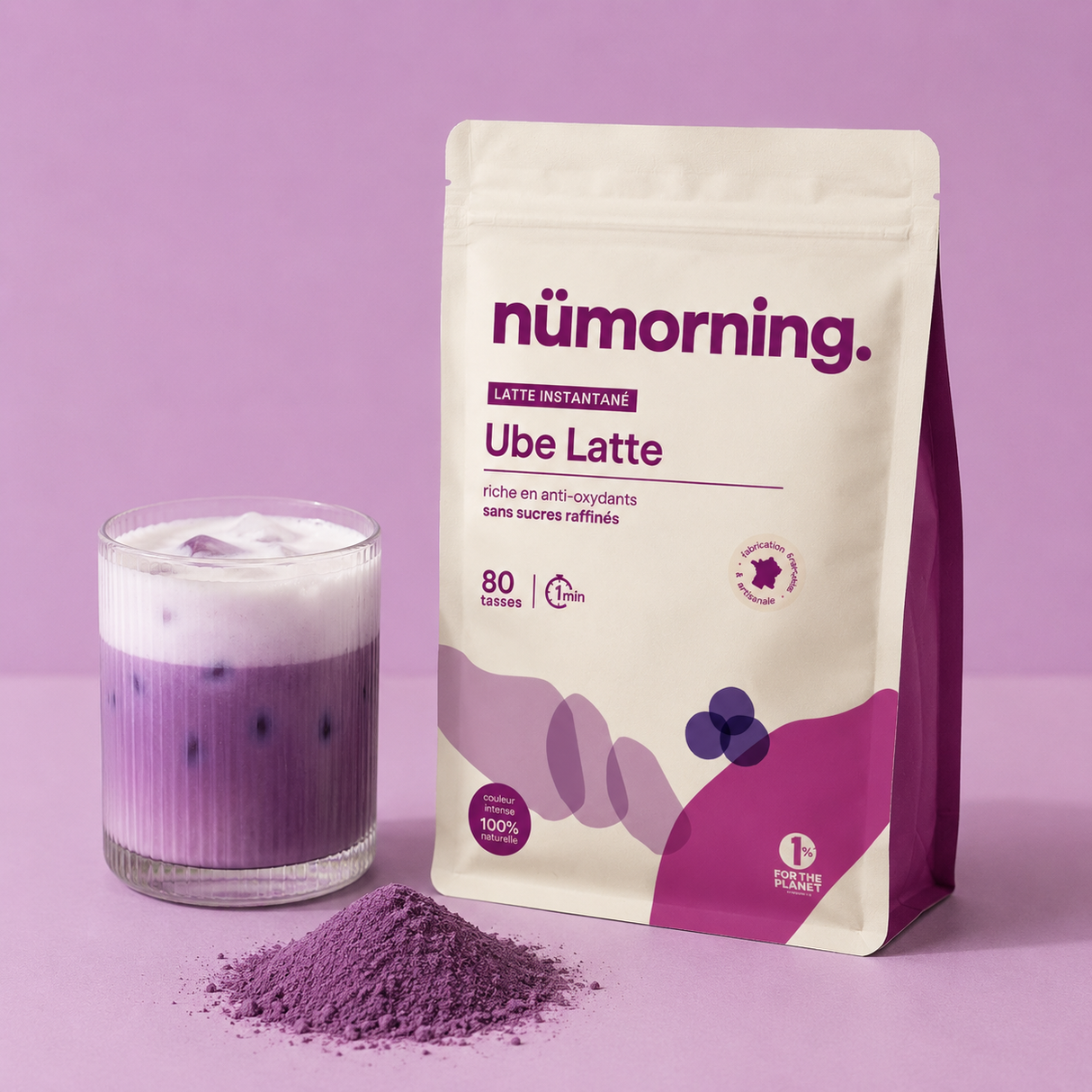 Ube latte