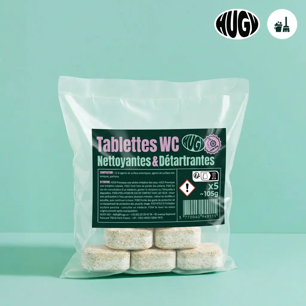 Échantillon Tablette WC - 3en1 - HUGY Essentiel