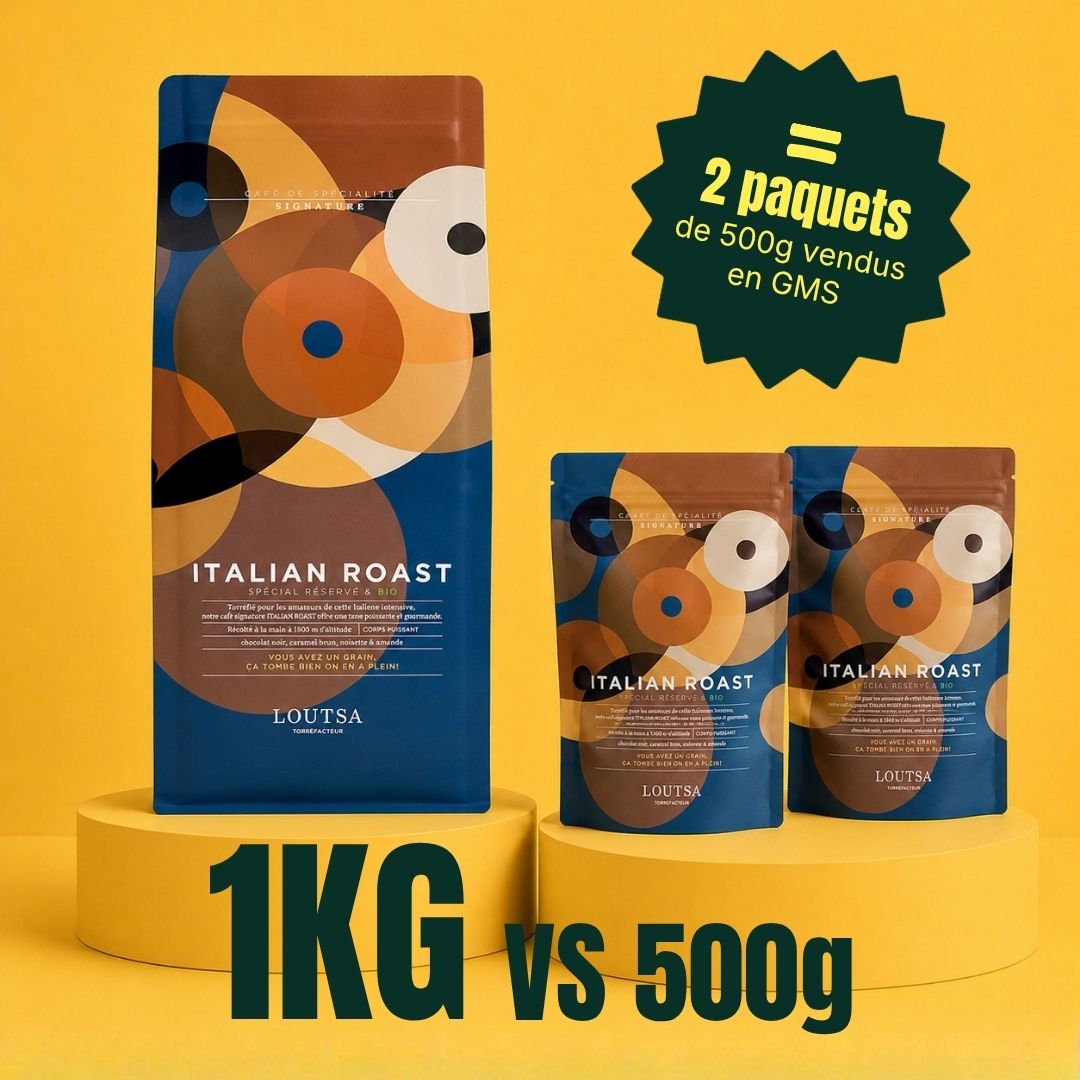 Café Italian Roast - grains