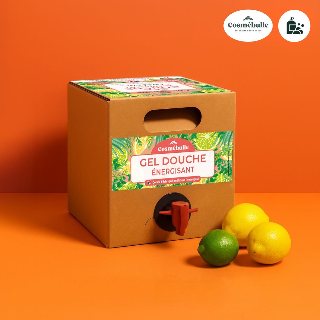 Gel douche énergisant - Agrumes et aloé vera bio
