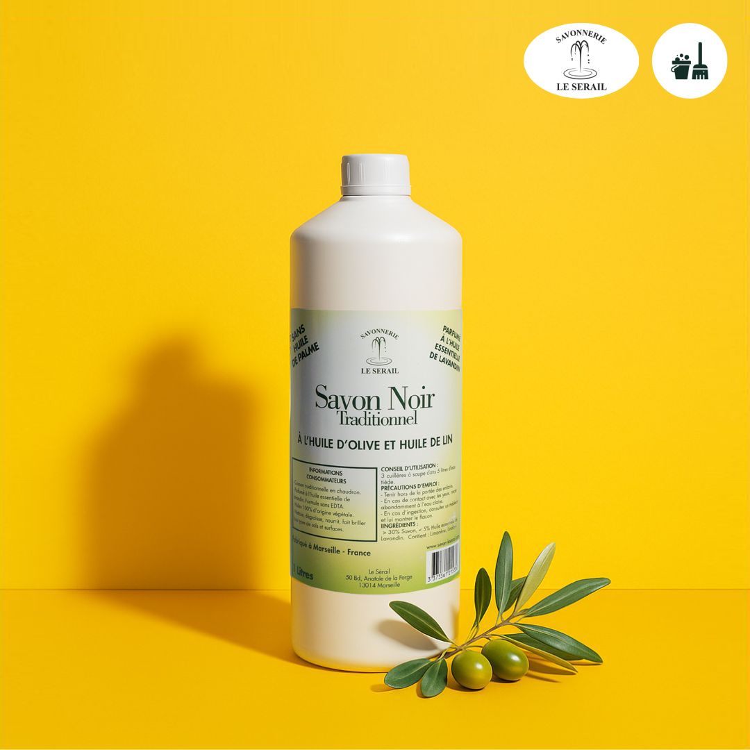 Savon noir liquide concentré de Marseille