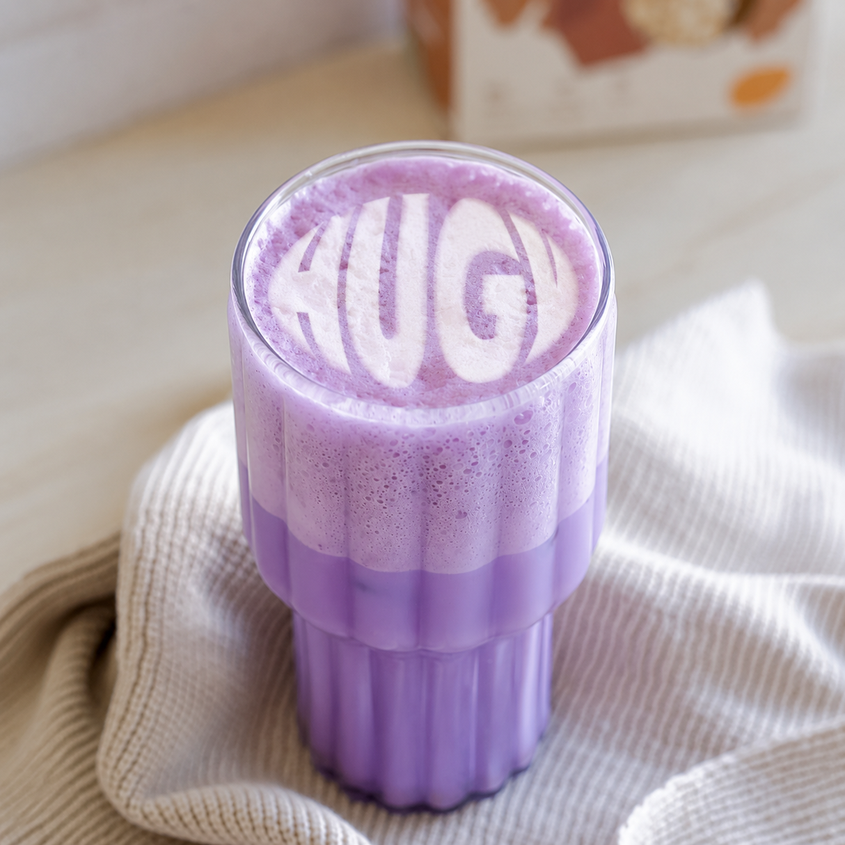 Ube latte